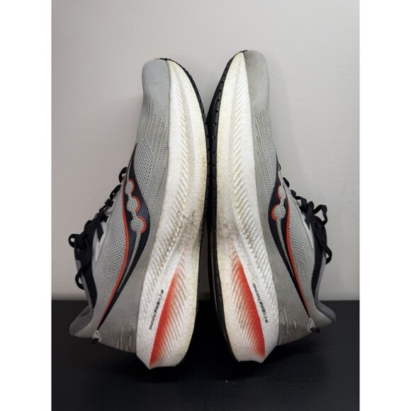 Saucony Men's Triumph 21 Sneakers, Concrete/Blk, 10.5 US, USED Running Shoes - Picture 6 of 13